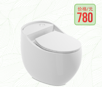连体式坐便器