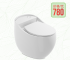 连体式坐便器