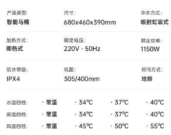 爱智贞智能马桶 AZ-19079GS