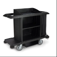 乐柏美 Rubbermaid FG618900BLA 标准型客房服务推车 黑色