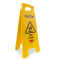 乐柏美Rubbermaid 双面“Caution Wet Floor”告示牌，66cm，黄色 FG611277YEL