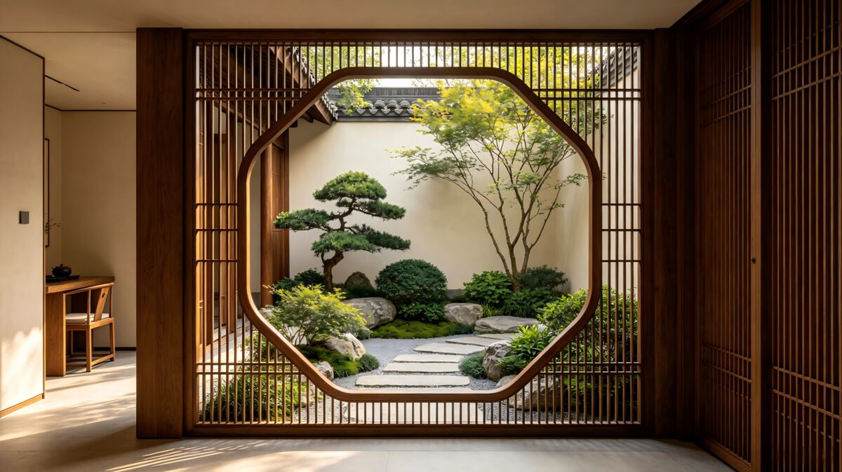 留白框景的新中式空间